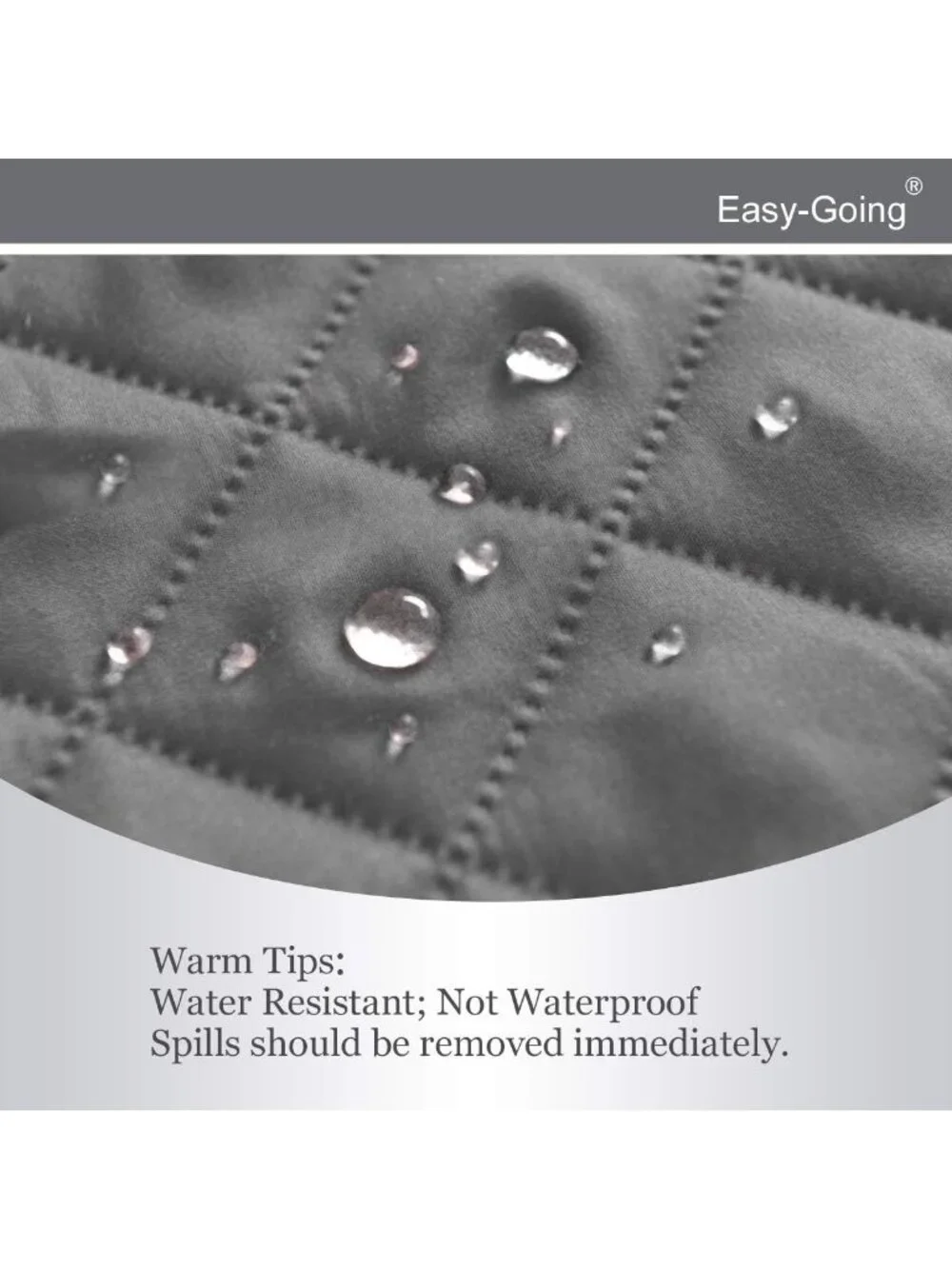 Reversible 3-Cushion Couch Cover - Water-Resistant Pet Protector, Gray/Light